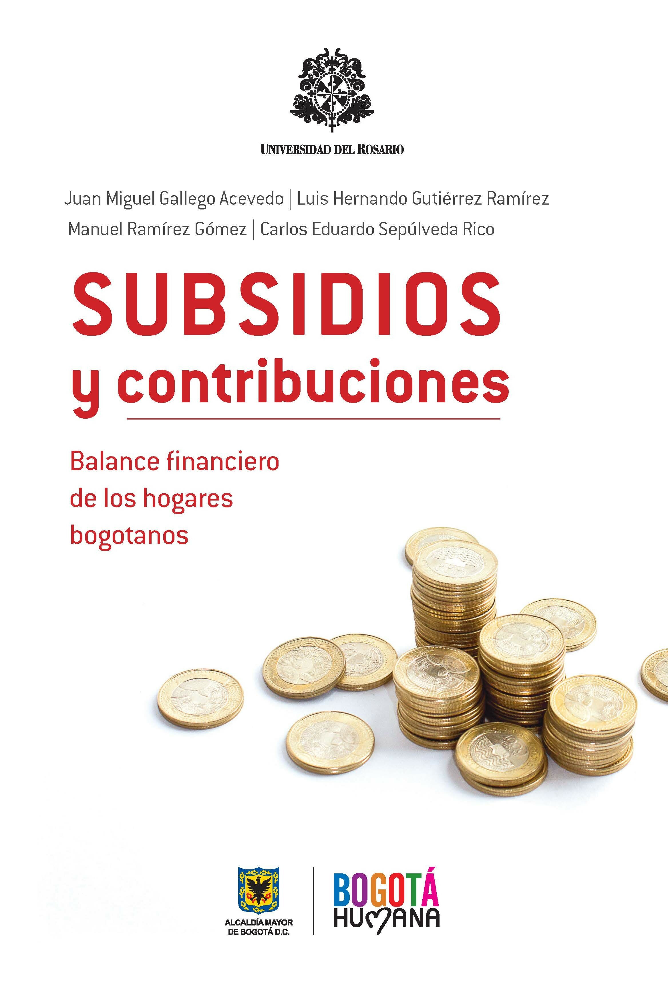  Subsidios y contribuciones. Balance financiero de los hogares bogotanos