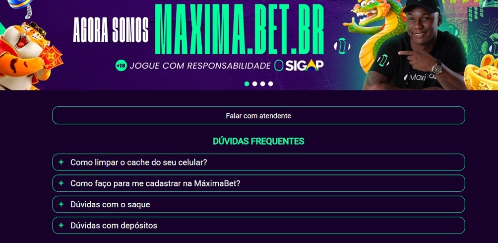 Maximabet suporte