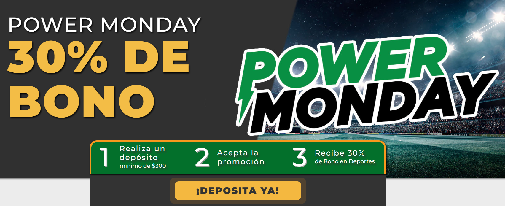 promoción de lunes de la casa de apuestas ganabet