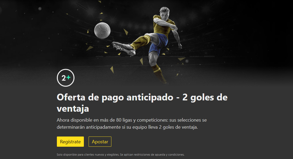 promoción de pago anticipado de bet365