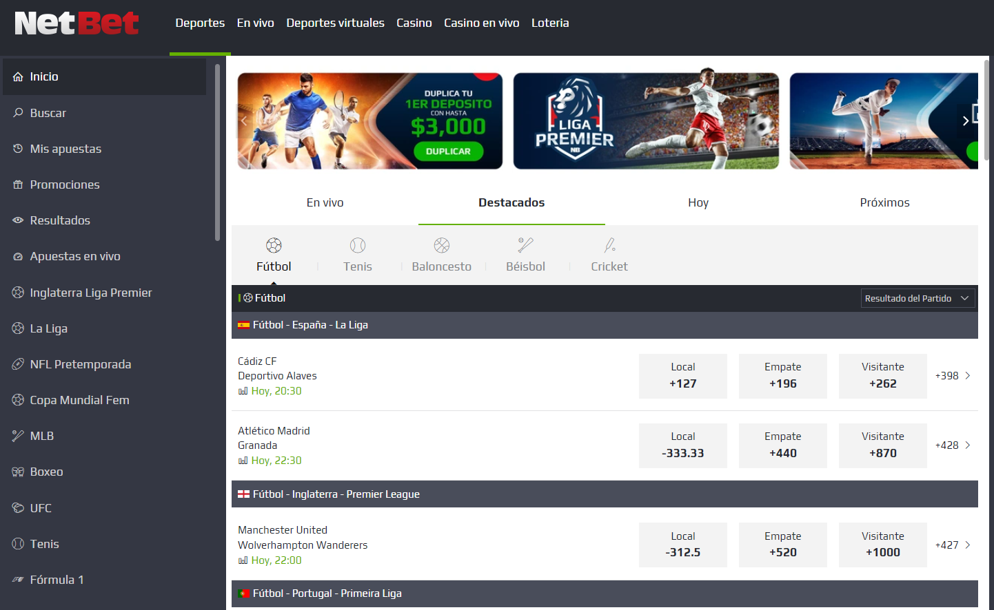 pantallazo apuestas deportivas netbet