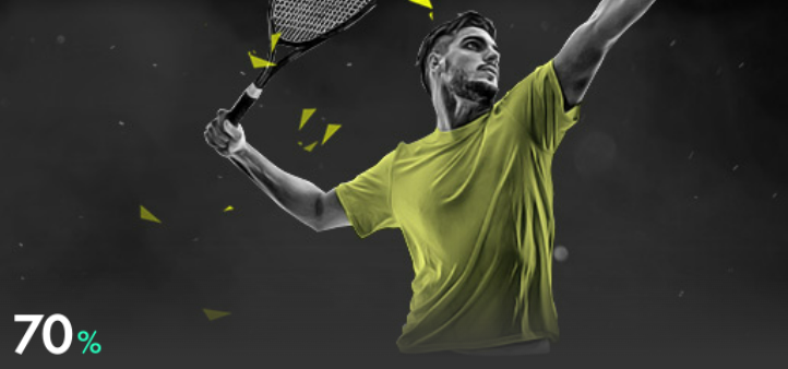 Banner de la promo para parlays de tenis